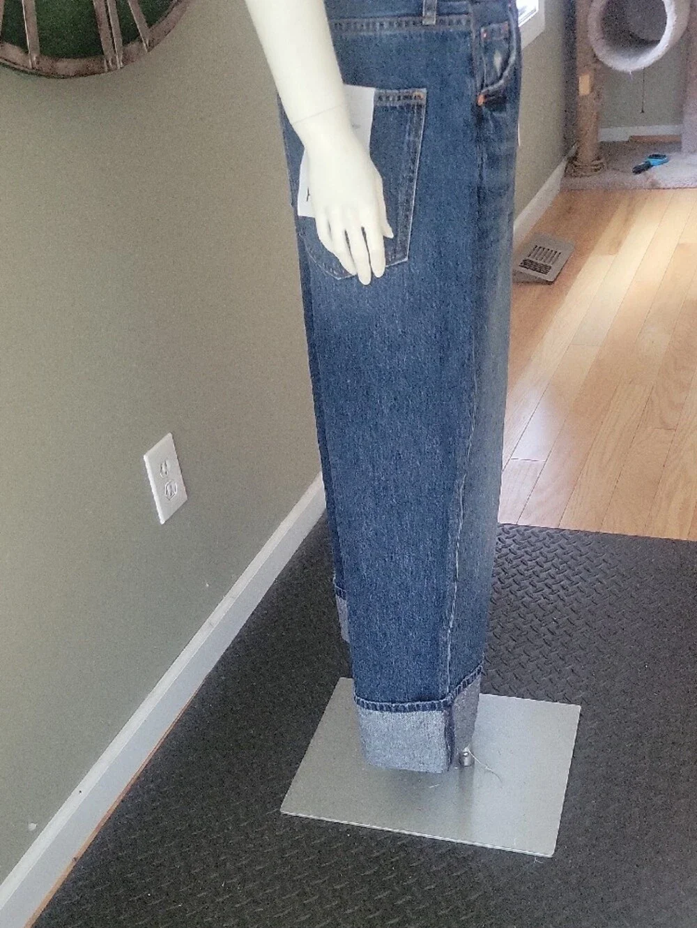 Pistola Ryder High Rise Cuffed Straight Jean In Fulton - Picture 10 of 16